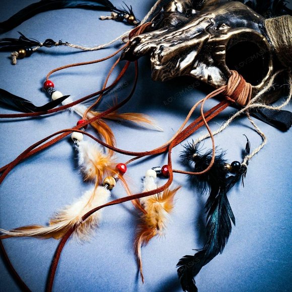 Antelope Devil Horns Animal Skull Ghost Halloween - Picture 9 of 9